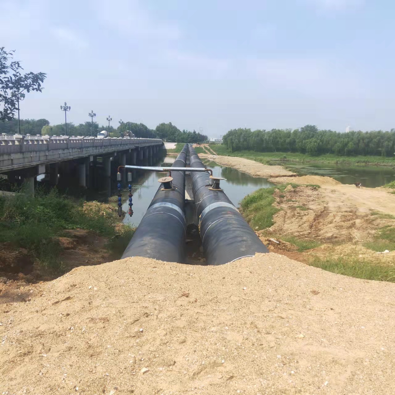 三山热力输油管道清洗